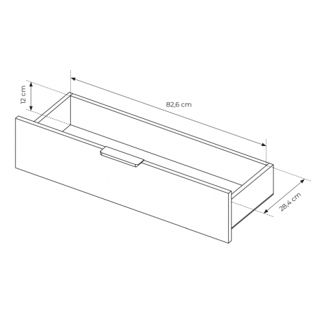 Komoda 180 cm kaszmir z szufladami + LED przeszklona LIMA